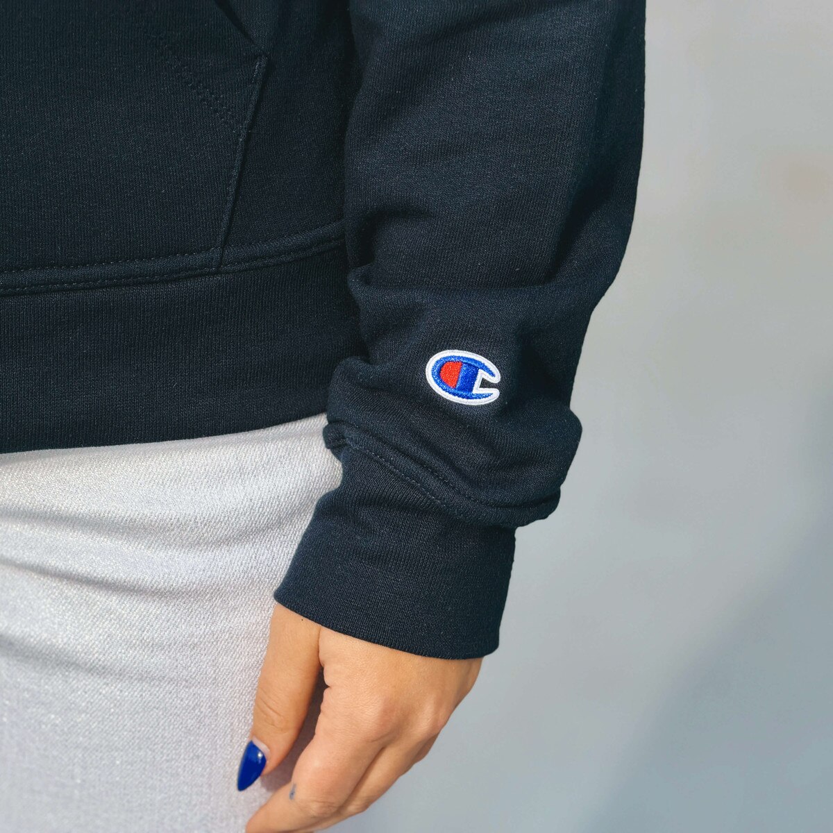 Champion® Women's Spirit Collection Navy Full-Zip Hoodie